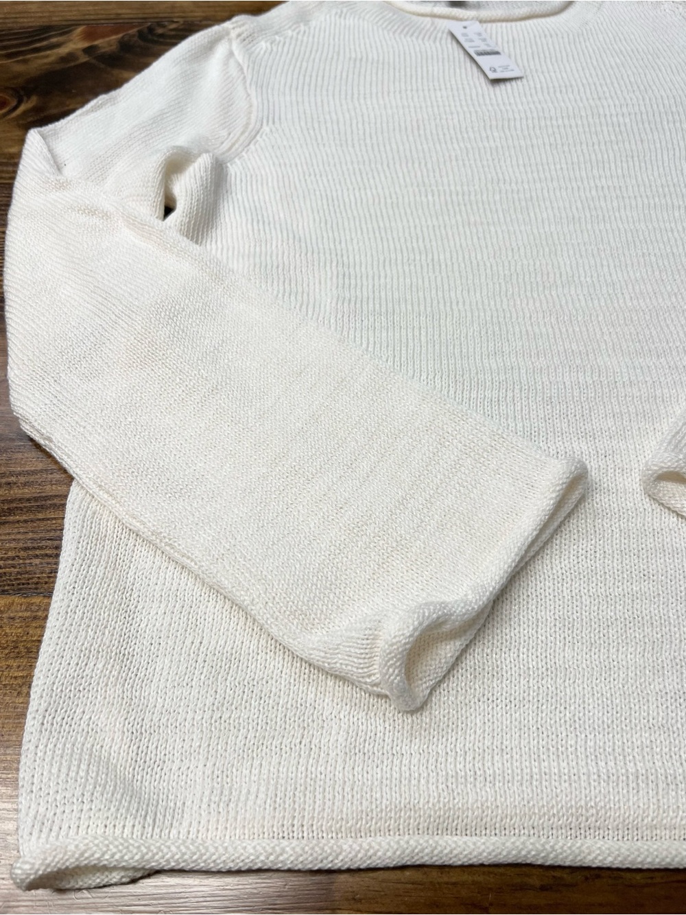 J. Crew Summer Rollneck™ sweater in linen blend in Ivory White Size XS NWT - Picture 9 of 11
